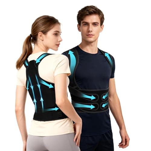 Posture Corrector for Women & Men, Back Brace Straightener with Adjustable Support, Relief for Neck/Shoulder/Back Pain, Scoliosis…
