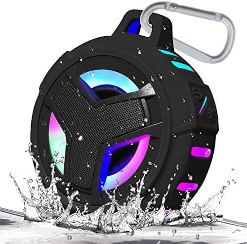 EBODA Bluetooth Shower Speaker, Portable Bluetooth Speakers, IP67 Waterproof Wireless Speaker with LED Light, Floating, 2000mAh…