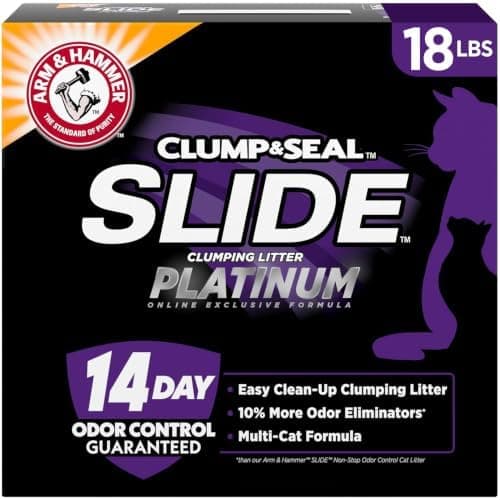 ARM & HAMMER Clump & Seal SLIDE Platinum Multi-Cat Clumping Cat…