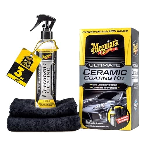 Meguiar's Ultimate Ceramic Coating Kit - Premium Kit for Cars Delivers Ultra-Durable Ceramic Protection with…