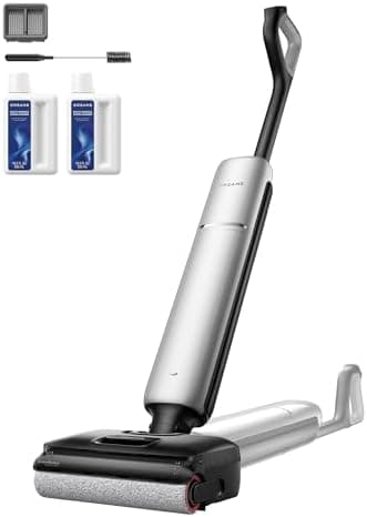 DREAME Aero Pro Wet Dry Vacuum Mop, Ultra-Slim with Hot Self-Cleaning/Self-Drying, 0 Hair Tangle Great for Pet Owner, Powerful…