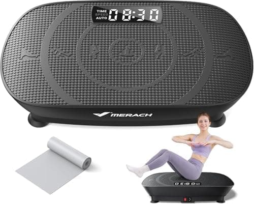MERACH Vibration Plate Exercise Machine, Whole Body Workout Equipment for Women, Bluetooth and Silicone Pedal, Vibration Plate…