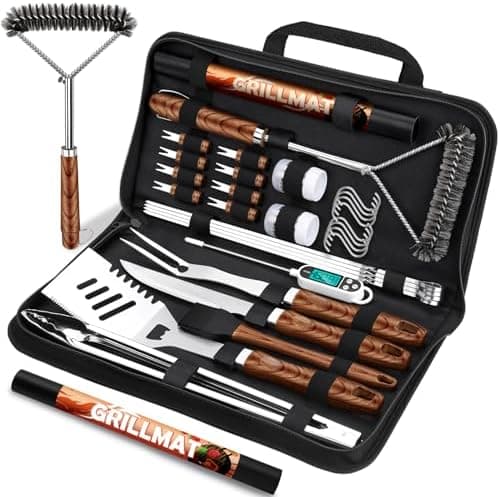 RINPIR 31pcs BBQ Grill Accessories Gifts for Men Dad, Heavy Duty Grilling Tools Gift Set for Father‘s Day, Stainless Steel BBQ…