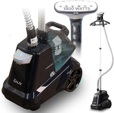 SALAV Heavy Duty Commercial Full-Size Garment Steamer with Foot Pedals and Extra Large 3L (101.5 oz) Water…