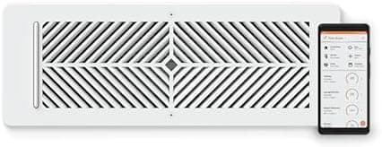 Flair Smart Vent 4x12 (White), AC Vent Cover for Floors, Walls and Ceilings.