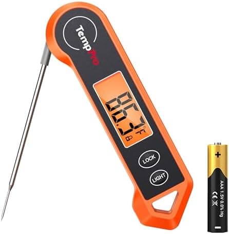 TempPro TP19H Digital Meat Thermometer for Cooking with Ambidextrous Backlit and Motion Sensing Kitchen Cooking Food Thermometer…