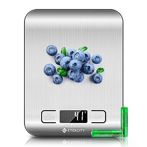 Etekcity Food Kitchen Scale, Digital Grams and Ounces for Weight Loss, Baking, Cooking, Keto and Meal Prep, LCD Display, Medium…