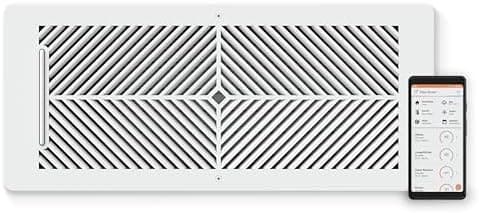 Flair Smart Vent 6x14 (White), AC Vent Cover for Floors, Walls and Ceilings.