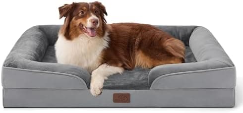 Bedsure Orthopedic Dog Beds Large Sized Dog - Washable Large Dog Cat Bed Waterproof, Comfort Dogs…