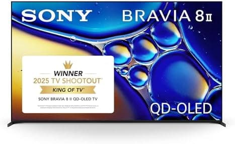 Sony BRAVIA 8 II 65 Inch TV, QD OLED, 4K Smart Google TV, XR Processor with AI Technology, Ultra Slim Design…