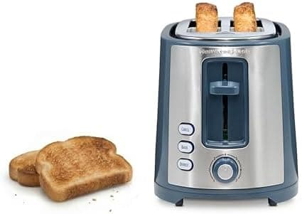 Hamilton Beach 2 Slice Extra Wide Slot Toaster with Bagel & Defrost Settings, Shade Selector with 7 Browning…