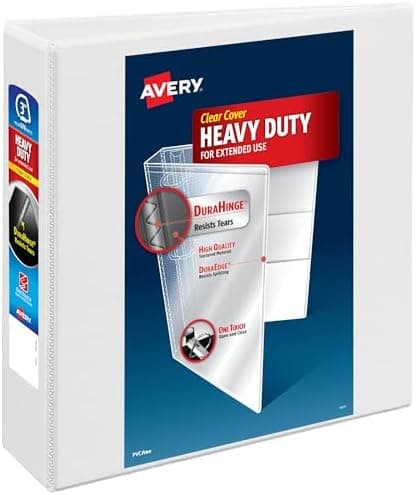 Avery Heavy-Duty View 3 Ring Binder, 3" One Touch EZD Rings…