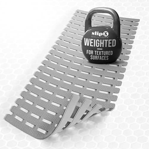 SlipX Solutions Weighted Non Slip Bath Mat for Textured Tub & Shower Surfaces, Patent Pending, Anti Slip…