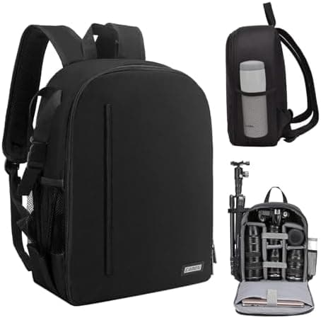 CADeN Camera Backpack Bag Professional for DSLR/SLR Mirrorless Camera Waterproof, Camera Case Compatible for…