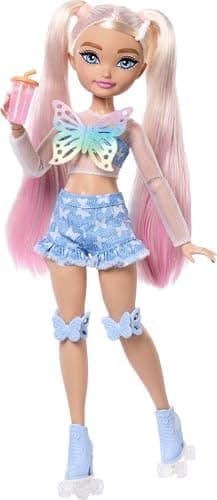 Barbie Dream Besties Doll and Accessories, Barbie "Malibu” Posable Roller Skating Fashion Doll with Blonde…