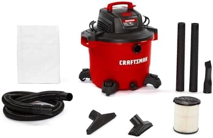 CRAFTSMAN CMXEVBE17595 16 Gallon 6.5 Peak HP Wet Dry Vac, Heavy-Duty Shop Vacuum Wet and Dry with…