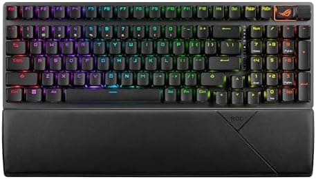 ASUS ROG Strix Scope II 96 Wireless Mechanical Gaming Keyboard – 96% Full-Size, Tri-Mode…