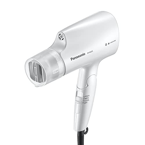 Panasonic nanoe Compact Hair Dryer EH-NA2C-W (White) - Japanese Nanoe Techonology, Foldable Travel Blow Dryer…