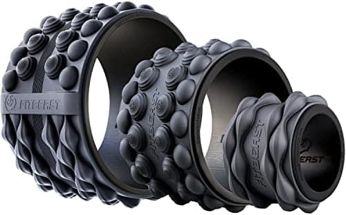 FitBeast Back Roller, Back Wheel Foam Roller - Targeted Muscle Roller for Deep Tissue Massage, Back Stretcher Global Recycled…