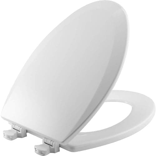 Bemis 1500EC 390 Lift-Off Wood Elongated Toilet Seat, Cotton White (Pack of 1) | Durable enameled wood resists chipping &…