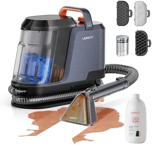 Uwant Carpet Cleaner Machine 18Kpa Powerful Suction, Portable Carpet Cleaner with Cleaning Tools&Self-cleaning Upholstery Cleaner…