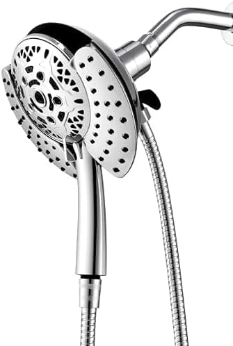 INAVAMZ Shower Head with Handheld High Pressure: Hand Held Shower Head & Rain Shower Head 2-IN-1 Shower Head with 59" Rotatable…