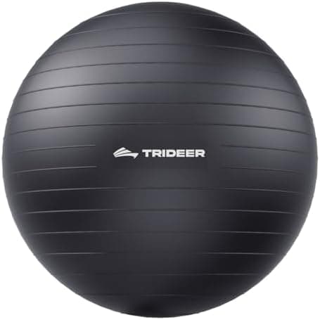 Trideer Exercise Ball for Yoga, Pilates & Fitness – Stability Ball Equipment for Home Gym & Office…