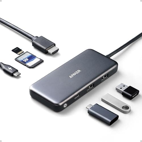 Anker USB C Hub, 7in1 Multi-Port USBC Hub with 4K HDMI, 85W PD, USB-C and 2 USB-A 5Gbps Data Ports, microSD…