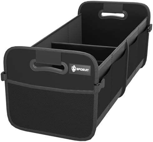 Sposuit Trunk Organizer for Car - 70L Collapsible Car Storage with 11 Pockets & Reinforced Handles, SUV Trunk Organizers for…