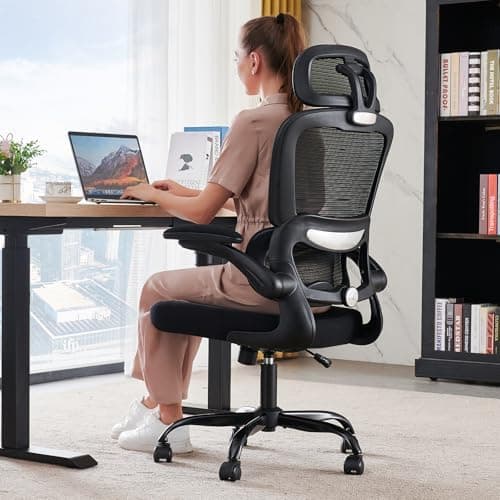 TRALT Office Chair Ergonomic Desk Chair, 330 LBS Home Mesh Office Desk Chairs with Wheels, Comfortable Gaming…