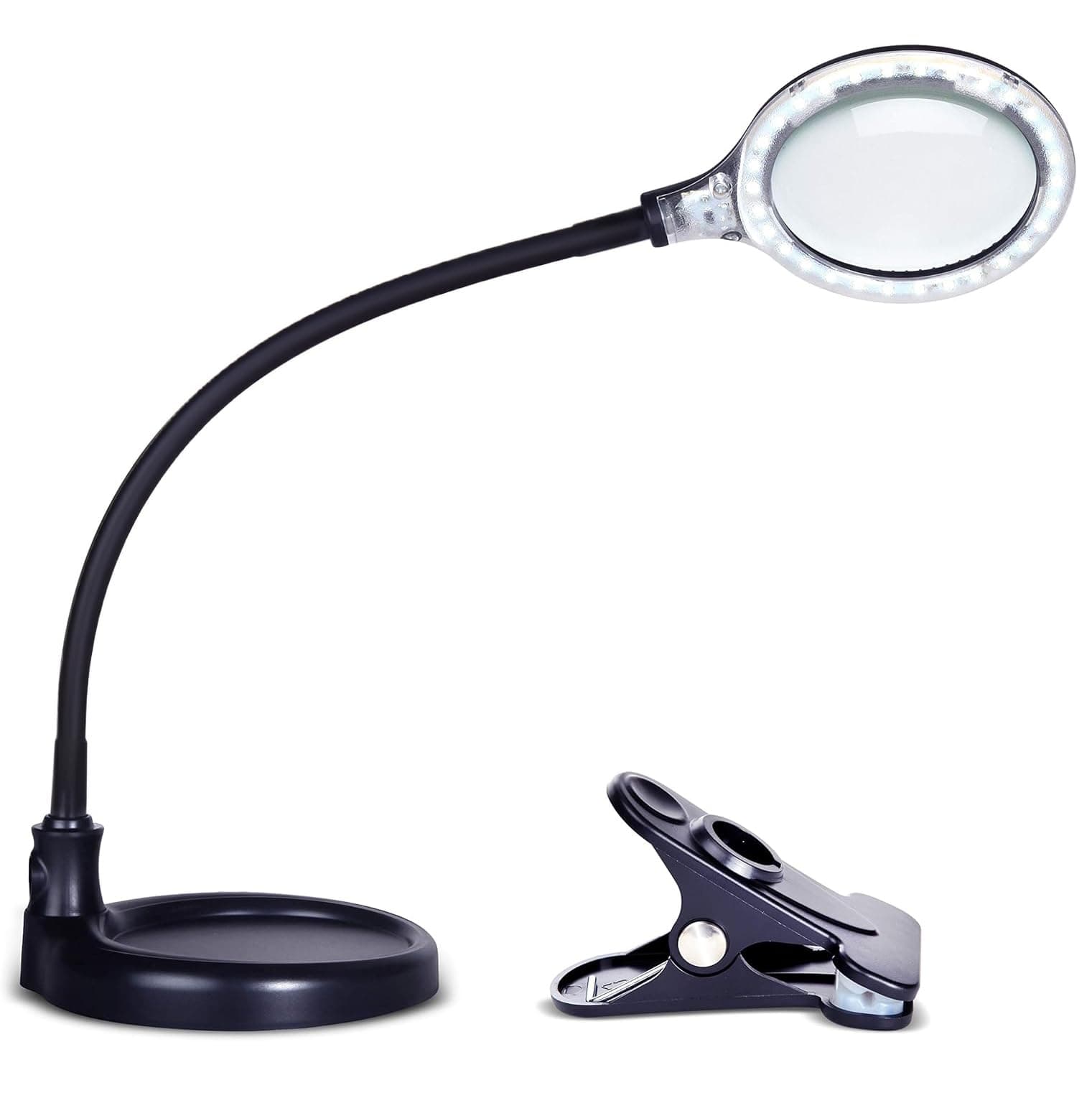 Brightech LightView Pro Flex 2 in 1 Magnifying Desk Lamp, 2.25x Light Magnifier, Adjustable…