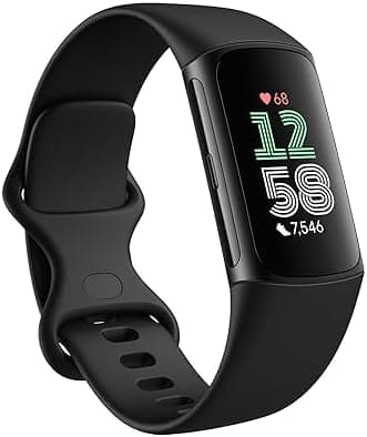 Fitbit Charge 6 Fitness Tracker with Google Apps - Heart Rate on Exercise Equipment - 3-Month…