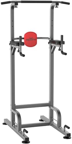 RELIFE REBUILD YOUR LIFE Power Tower Pull Up Bar Station Workout Dip Station for Home Gym Strength Training Fitness Equipment…