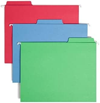 SMEAD FasTab Hanging File Folder, 1/3-Cut Built-in Tab, Letter Size…