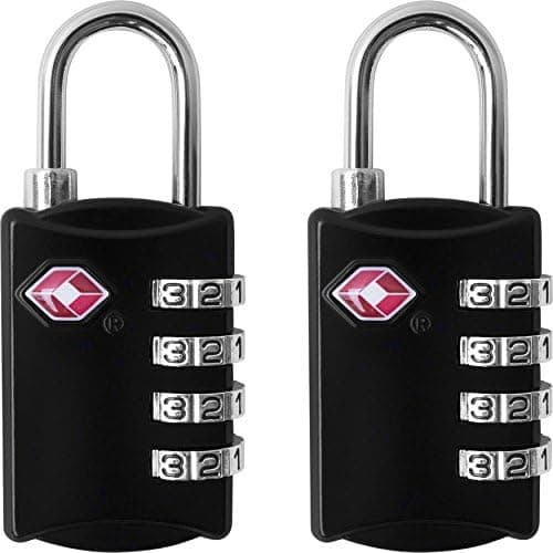 desired tools Desired Tools TSA Locks for Luggage, 2-Pc Durable Steel Padlock, Keyless Easy to Read 4-Digit Combination Lock for…