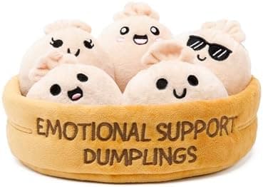 Emotional Support Dumplings by Relatable, Cuddly Stuffed Animals and Toys, Squishy Toys and Plushies, Great Gift Ideas for Loved…
