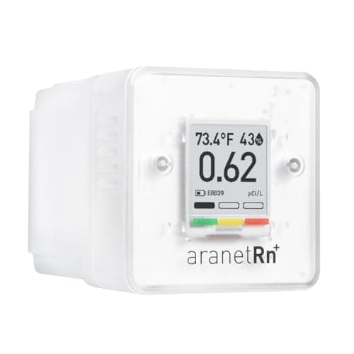 SAF Aranet Radon Detector for Home: 10-Min Measurement, Temperature, Relative Humidity, Pressure, E-Ink…