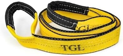 TGL 3 inch, 8 Foot Tree Saver Strap, Recovery Short Tow Strap with Loops, Winch Tree Saver Strap. 30,000 lbs MBS. Tree Strap is…
