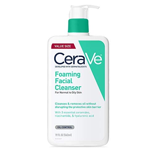 CeraVe Foaming Facial Cleanser, Daily Face Wash for Oily Skin, Hyaluronic Acid + Ceramides +…