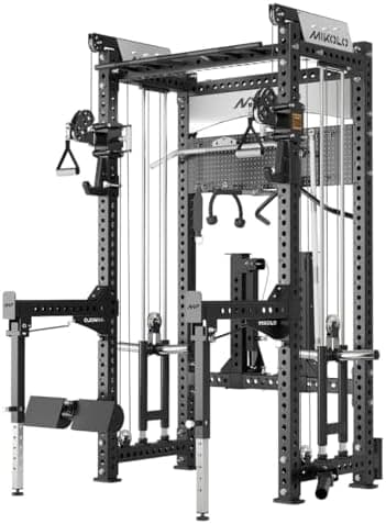 Mikolo Anubis-2.0 Smith Machine with Weight Stack, 3“×3” All-in-One…