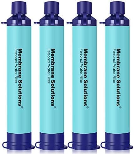 Membrane Solutions Straw Water Filter S1, NSF/ANSI 42&372&401 certificated, Survival Filtration Portable Gear, Emergency…