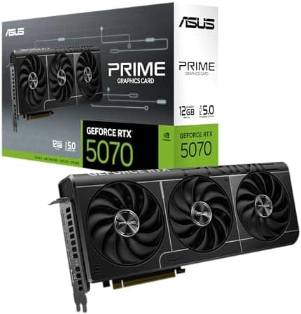 ASUS The SFF-Ready Prime GeForce RTX™ 5070 Graphics Card, NVIDIA (PCIe® 5.0, 12GB GDDR7, HDMI®/DP 2.1…