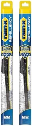 Rain-X 810363 Repellency Water Repellent Wiper Blades, 22" Windshield Wipers (Pack of 2), All Weather Streak-Free for Enhanced…