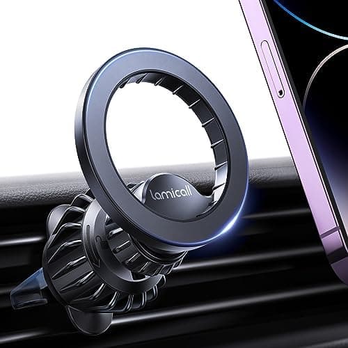 Lamicall for MagSafe Car Mount - [20 Super Magnets] Magnetic Phone Holders for Your Car, Air Vent…
