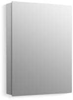 Kohler 55062-NA Embark Slim Medicine Cabinet Mirror, Adjustable Shelves with Mirrored Door, 20 in. W x 26 in. H