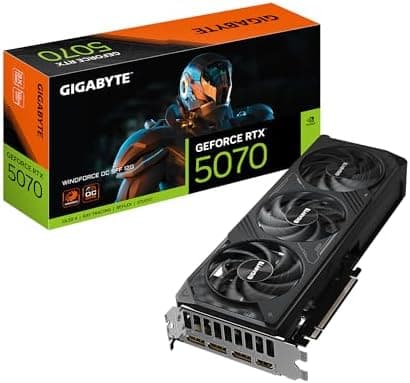 GIGABYTE GeForce RTX 5070 WINDFORCE OC SFF 12G Graphics Card, 12GB 192-bit GDDR7, PCIe 5.0, WINDFORCE Cooling System…