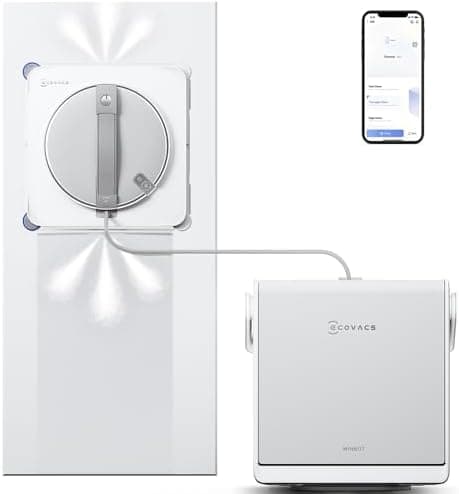 ECOVACS WINBOT W2S Omni Window Cleaning Robot, with 6-in-1 Multifunction Station, TruEdge Edge-to-Edge Precision, Triple…