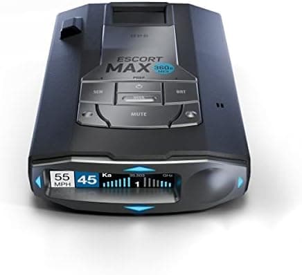Escort MAX 360c MKII Laser Radar Detector - Dual-Band Wi-Fi and Bluetooth Enabled, 360° Directional Arrows, Exceptional Range…
