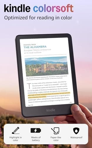 Amazon Kindle Colorsoft 16 GB (newest model) – With color display that brings covers and content to life, now…