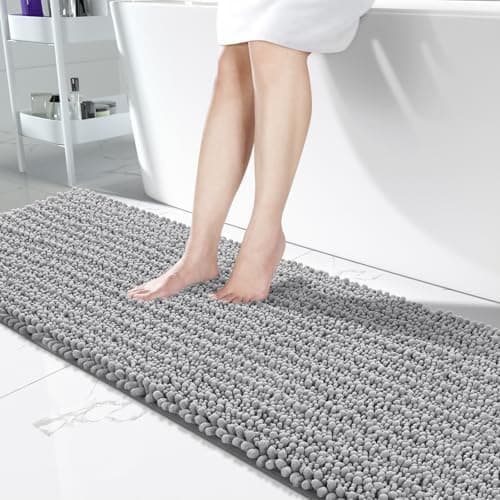 Yimobra Bathroom Runner Rug 70x24 Inch - Extra Long Non Slip Chenille Bath Mat, Soft & Absorbent…